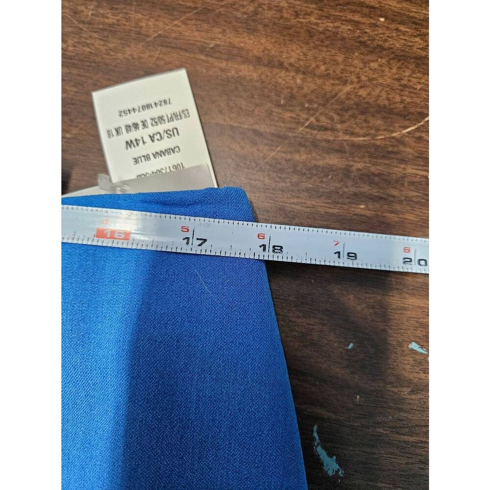 Kasper Blue Skirt Suit Womens Size 14/16 - Picture 15 of 16